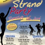 Plakat der Strandparty 2012